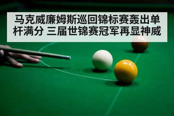 马克威廉姆斯巡回锦标赛轰出单杆满分 三届世锦赛冠军再显神威